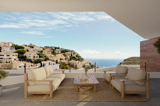 Apartment in Benitachell(Cumbre del Sol) zu verkaufen, Wohnfläche 83 m², 2 Schlafzimmer, 2 Badezimmer, Pool, ref.: VA-PG065-17
