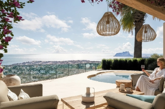 Villa in Moraira zu verkaufen, Wohnfläche 185 m², Baujahr 2026, Klimaanlage, Grundstück 778 m², 4 Schlafzimmer, 4 Badezimmer, Pool, ref.: AM-12682DA-3
