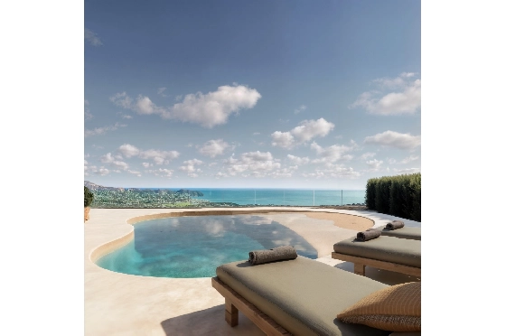 Villa in Moraira zu verkaufen, Wohnfläche 185 m², Baujahr 2026, Klimaanlage, Grundstück 778 m², 4 Schlafzimmer, 4 Badezimmer, Pool, ref.: AM-12682DA-4