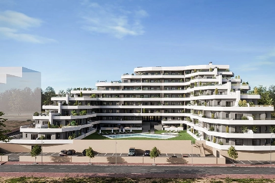 Apartment in San Miguel de Salinas zu verkaufen, Wohnfläche 104 m², Zustand Erstbezug, 3 Schlafzimmer, 2 Badezimmer, Pool, ref.: HA-SMN-225-A02-1