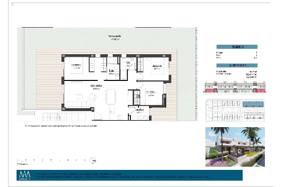 Erdgeschoss Apartment in Los Alcazares zu verkaufen, Wohnfläche 101 m², Zustand Erstbezug, 3 Schlafzimmer, 2 Badezimmer, Pool, ref.: HA-LAN-451-A01-12