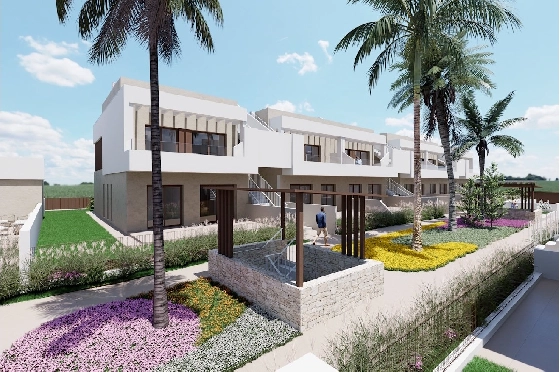 Villa in Los Alcazares zu verkaufen, Wohnfläche 129 m², Zustand Erstbezug, Grundstück 202 m², 3 Schlafzimmer, 2 Badezimmer, Pool, ref.: HA-LAN-451-E01-10