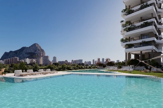 Etagen Apartment in Calpe zu verkaufen, Wohnfläche 133 m², Zustand Erstbezug, + fussboden, Klimaanlage, 3 Schlafzimmer, 2 Badezimmer, Pool, ref.: HA-CAN-160-A02-1