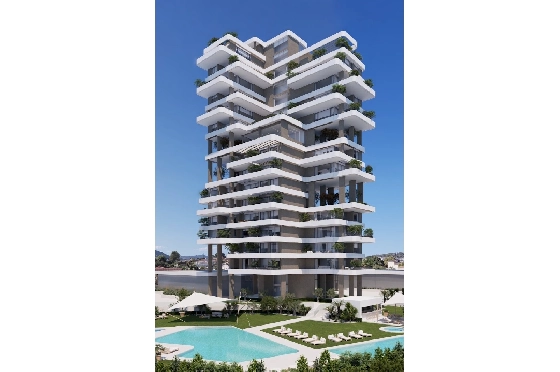 Etagen Apartment in Calpe zu verkaufen, Wohnfläche 133 m², Zustand Erstbezug, + fussboden, Klimaanlage, 3 Schlafzimmer, 2 Badezimmer, Pool, ref.: HA-CAN-160-A02-4
