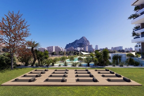 Etagen Apartment in Calpe zu verkaufen, Wohnfläche 133 m², Zustand Erstbezug, + fussboden, Klimaanlage, 3 Schlafzimmer, 2 Badezimmer, Pool, ref.: HA-CAN-160-A02-7