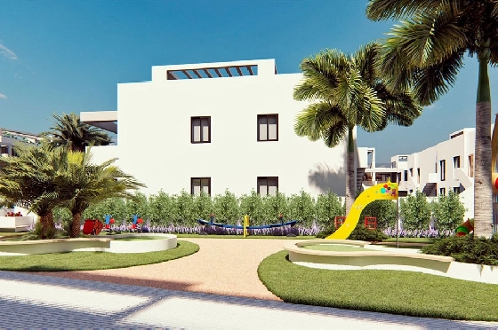 Erdgeschoss Apartment in Torrevieja zu verkaufen, Wohnfläche 131 m², Zustand Erstbezug, 2 Schlafzimmer, 2 Badezimmer, Pool, ref.: HA-TON-221-A01-10