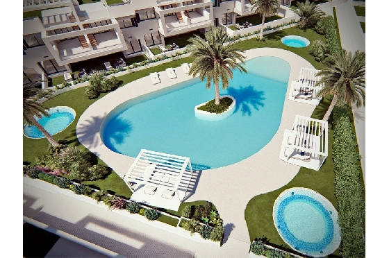 Erdgeschoss Apartment in Torrevieja zu verkaufen, Wohnfläche 131 m², Zustand Erstbezug, 2 Schlafzimmer, 2 Badezimmer, Pool, ref.: HA-TON-221-A01-6