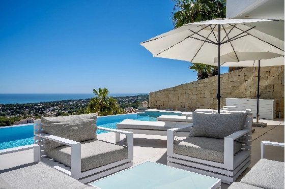 Villa in Moraira zu verkaufen, Wohnfläche 370 m², Baujahr 2022, Klimaanlage, Grundstück 813 m², 4 Schlafzimmer, 4 Badezimmer, Pool, ref.: AM-12683DR-7