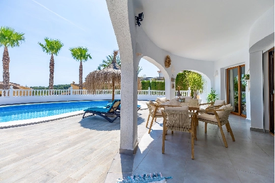 Villa in Moraira zu verkaufen, Wohnfläche 290 m², Baujahr 2003, + Ofen, Klimaanlage, Grundstück 847 m², 3 Schlafzimmer, 3 Badezimmer, Pool, ref.: AM-12692DR-26