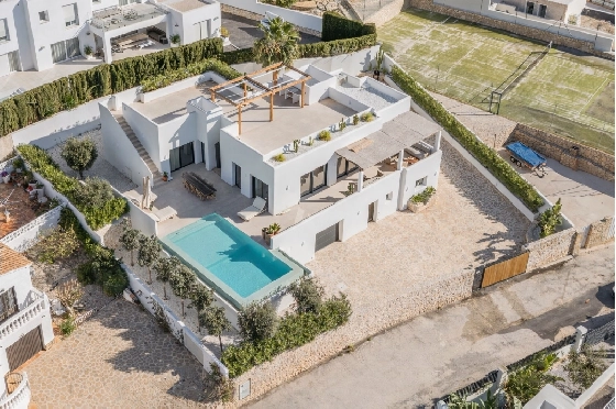 Villa in Moraira zu verkaufen, Wohnfläche 347 m², Baujahr 2025, Klimaanlage, Grundstück 852 m², 4 Schlafzimmer, 5 Badezimmer, Pool, ref.: AM-12704DA-43