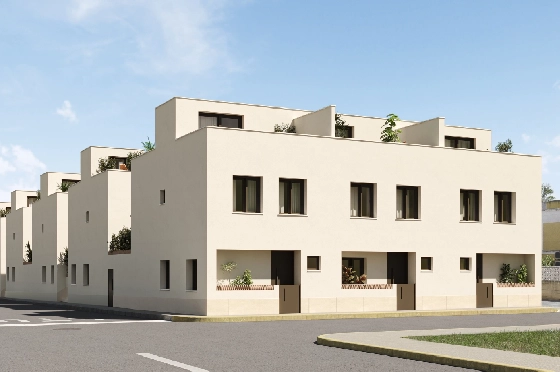 Eck-Reihenhaus in Els Poblets zu verkaufen, Wohnfläche 92 m², Grundstück 46 m², 3 Schlafzimmer, 2 Badezimmer, ref.: IV-SV3-2