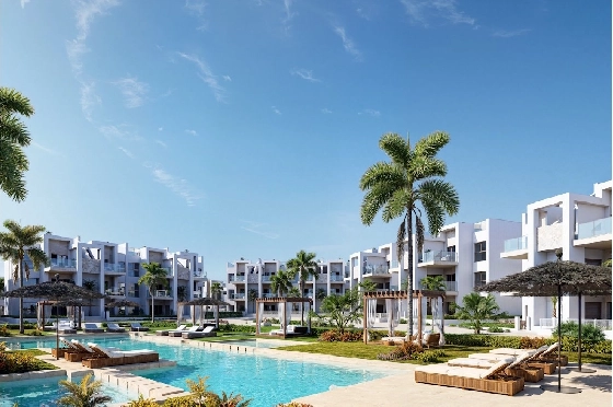 Etagen Apartment in Los Alcazares zu verkaufen, Wohnfläche 100 m², Zustand Erstbezug, Klimaanlage, 3 Schlafzimmer, 2 Badezimmer, Pool, ref.: HA-LAN-480-A03-2