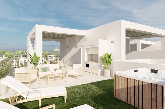 Penthouse Apartment in Los Alcazares zu verkaufen, Wohnfläche 177 m², Zustand Erstbezug, Klimaanlage, 3 Schlafzimmer, 2 Badezimmer, Pool, ref.: HA-LAN-480-A04-23