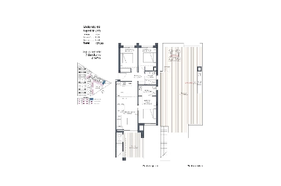 Penthouse Apartment in Los Alcazares zu verkaufen, Wohnfläche 177 m², Zustand Erstbezug, Klimaanlage, 3 Schlafzimmer, 2 Badezimmer, Pool, ref.: HA-LAN-480-A04-30
