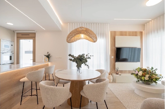 Eck-Reihenhaus in Los Alcazares zu verkaufen, Wohnfläche 146 m², Zustand Erstbezug, Klimaanlage, Grundstück 177 m², 3 Schlafzimmer, 2 Badezimmer, Pool, ref.: HA-LAN-480-Q01-11