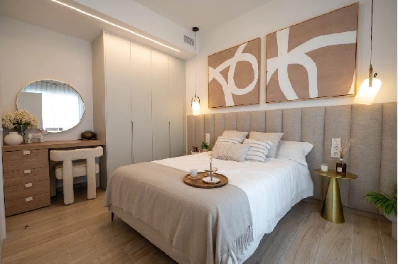 Eck-Reihenhaus in Los Alcazares zu verkaufen, Wohnfläche 146 m², Zustand Erstbezug, Klimaanlage, Grundstück 177 m², 3 Schlafzimmer, 2 Badezimmer, Pool, ref.: HA-LAN-480-Q01-18
