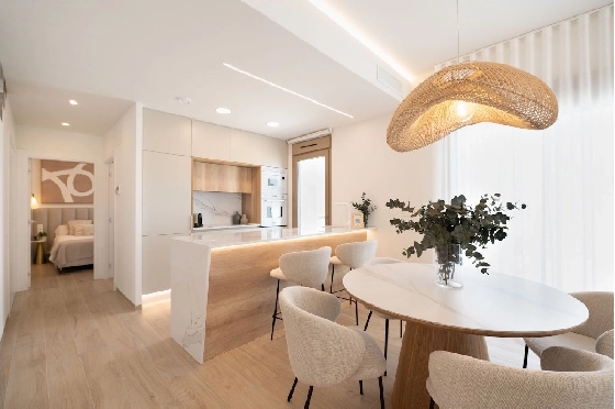 Eck-Reihenhaus in Los Alcazares zu verkaufen, Wohnfläche 146 m², Zustand Erstbezug, Klimaanlage, Grundstück 177 m², 3 Schlafzimmer, 2 Badezimmer, Pool, ref.: HA-LAN-480-Q01-2