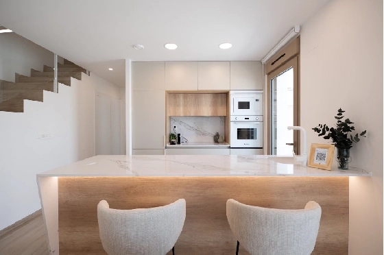 Eck-Reihenhaus in Los Alcazares zu verkaufen, Wohnfläche 146 m², Zustand Erstbezug, Klimaanlage, Grundstück 177 m², 3 Schlafzimmer, 2 Badezimmer, Pool, ref.: HA-LAN-480-Q01-7