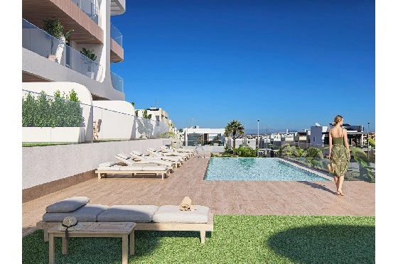 Etagen Apartment in Benijofar zu verkaufen, Wohnfläche 103 m², Zustand Erstbezug, 3 Schlafzimmer, 2 Badezimmer, Pool, ref.: HA-BNN-319-A01-2