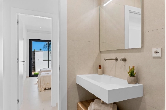 Villa in Los Alcazares zu verkaufen, Wohnfläche 198 m², Zustand Erstbezug, Klimaanlage, Grundstück 235 m², 3 Schlafzimmer, 2 Badezimmer, Pool, ref.: HA-LAN-501-E01-22